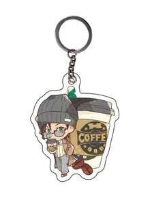 Nuevo llavero multicapa de PMMA con tema de dibujos animados y anime, llavero del personaje de anime Edogawa, accesorio para mochila, pequeño regalo para vacaciones - Multicolor - Ver 4