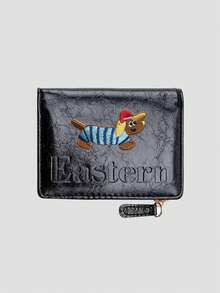 卡通腊肠犬钱包，女士短款钱包，折叠式小巧钱包，多功能卡包零钱包三合一，多层零钱包，卡包，大容量零钱包，便携式卡包，对折短款卡包，零钱包，证件夹，按扣钱包，可爱拉链钱包，时尚按扣女士钱包，适合日常、外出和购物，是送给姐妹、闺蜜、亲戚的生日、节日理想礼物。 - 彩色 - 查看 14