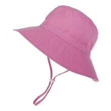 1pc Minimalist Solid Color Bucket Hat, Outdoor Fishing Hat - A - View 5