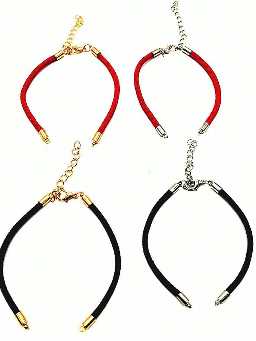 1条3毫米单层编织红色米兰绳饰品配件连接绳手链 - A - 查看 1