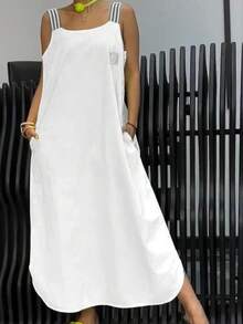 Women Midi Dresses - trắng - Xem 1