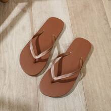 26款休闲人字拖，适合海滩、度假、日常穿着、情人节、与女友外出游玩。沙滩拖鞋 - 咖啡棕 - 查看 7