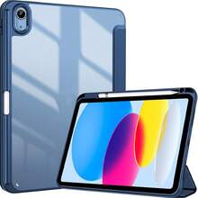 Compatible With IPad (A16) 11th Gen 11-Inch (2025) And IPad 10th Gen 10.9-Inch (2022), Protective Case With Pencil Slot, Tri-Fold Stand, Auto Wake/Sleep, Deep Blue - Royal Blue - View 11