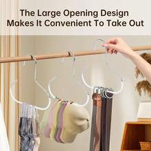 1pc Creative Round Hanger, Non-Slip Multi-Functional Home Storage Organizer, Suitable For Hats, Scarves, Ties And Belts, Space-Saving Minimalist Design, For Easter, Organizing And Storage - Multicolor - View 12