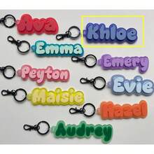 1PC Personalized Acrylic Keychain, Customizable For Team Member Gifts, Suitable For Handbag, Backpack Decoration, Gift Bag Tag, Fashion Gift For Women - Multicolor - View 18
