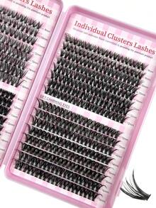 640PCS Individual Lash Clusters Large Capacity 30D+40D+50D D Curl 9-16mm DIY Lash Clusters Natural Look&Extra Thick&Wispy&Ultra Soft&Super Light Reusable Individual Segmented False Eyelashes Eyelash Extension Kit With Makeup Tools 2 Lash Brushes For Beginner Use At Home Or On-The-Go For Daily Life&Wedding&Party&Music Festival&Mother's Daylash Clusters,Eyelash Clusters,Individual Eyelashes,Lashes,Fake Lashes - D - View 7