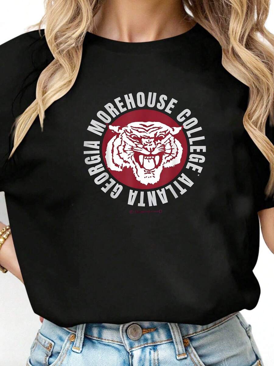 Morehouse-College---Maroon-Tigers-Concrete-Date-HBCU-T-Shirt - Đen 2 - Xem 1