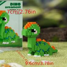 Cute Mini Dinosaur DIY Building Blocks Assembly Gift Set - Multicolor - View 4