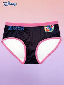 Disney 5条装迪士尼IP授权史迪奇和安琪系列印花女士内裤，性感印花三角裤，低腰内裤 - 彩色 - 查看 4