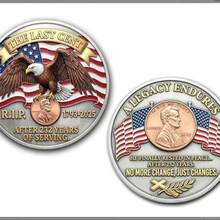 2025 Edition, 18 Designs In Total, The Last 1 Cent Colored Commemorative Coin (1909-2025), Lincoln Metal Coin Craft Collectible Gift