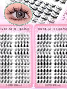 Miss Diamond 280 sợi mi giả Manga, mi giả kiểu Fairy Angel Wet Look, mi nối tự nhiên kiểu Anime dành cho người mới bắt đầu trang điểm DIY. - C - Xem 1