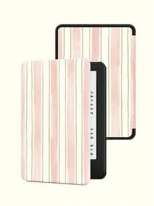 条纹图案保护套,适用于 Kindle 第十代(2019 年款)、Kindle(第十一代,2024 年发布)(6 英寸)、Kindle Paperwhite 第十二代(2024 年款)、Kindle Colorsoft Signature Edition、Kobo Clara Colour 等型号。皮革材质,支持自动唤醒/睡眠功能,四角防摔,无需担心跌落。 - 彩色 - 查看 31