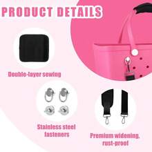Adjustable Bag Strap Wrap, Detachable Padded Shoulder Strap Bogg Bags In XL Medium Sizes - màu đen - Xem 4