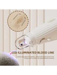 5-In-1 Multifunctional Pet Nail Clipper: Cat Nail Clipper, Pet Hair Trimmer, And Electric Dog Nail Grinder - Multicolor - View 5