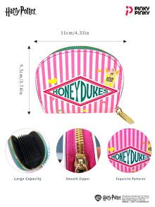 Girls' Harry Potter Honeydukes Card Holder – Multi-Layer Card Organizer & Coin Purse, Hogwarts Candy-Themed Mini Short Wallet For Commute Outing Party Christmas Halloween Birthday Gift For Women & White-Collar Workers - Multicolor - View 8