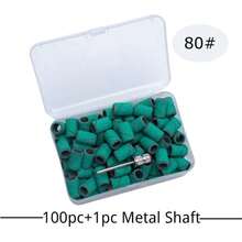 50/75/100/210pcs Grit Nail Sanding Bands With Mandrel Nail Drill Bits Pedicure Tools Gel Polish Remove Grinder Band 80#120#180# - Multicolor - View 8