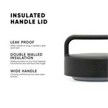 16oz Provision Food Jar With Handle Lid Vacuum Insulated 18 8 Stainless Steel Leak Proof Kids Food Storage Container Flask Midnight Black - 16ozMidnightBlack - View 3
