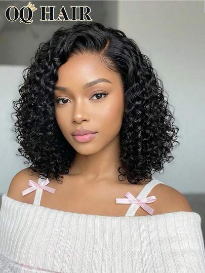 OQ Tóc giả Wear Go V5 độ dày 200%, dài 8-14 inch, kiểu tóc bob sóng nước nâng cấp 6x4, có khóa ren cắt sẵn, không cần keo dán, đường chân tóc đã được tỉa sẵn, màu tóc tự nhiên mượt mà, tóc trinh nữ chưa qua xử lý, tóc giả Y2K, quà tặng Giáng sinh, phụ kiện tóc, tóc giả 100% tóc người, tóc giả ren tóc người thật, sử dụng hàng ngày, giao hàng nhanh, vận chuyển nhanh chóng, du lịch nghỉ dưỡng, dành cho phụ nữ, thân thiện với người mới bắt đầu.
