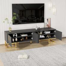 Television Stands & Entertainment Centers - Grey + Particle Board + 70-79 Inches - View 4