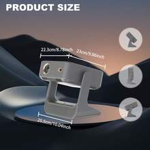 这款搭载安卓12系统的办公/视频投影仪配备8英寸触摸屏、Cloudai扬声器、WiFi 6、180°旋转、自动对焦和避障功能，亮度高达400流明，适用于家庭影院和游戏，外观时尚现代，并配备高品质镜头。 - 灰色 - 查看 11