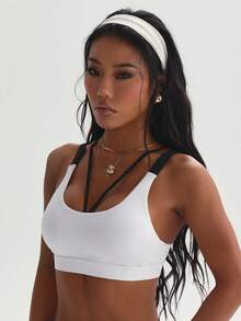 运动户外/女士运动服/女士运动上衣/女士运动文胸 Free People - 白色 - 查看 4