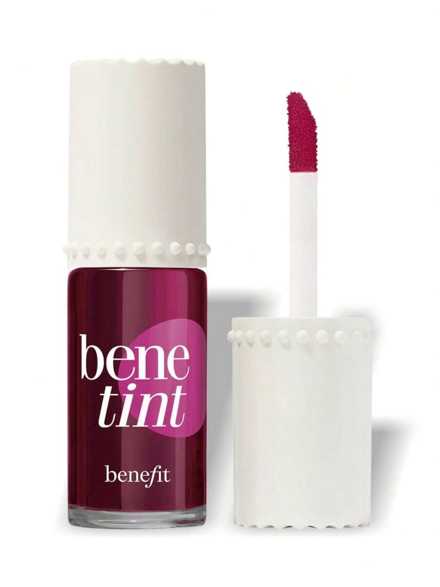 Benetint Liquid Lip & Cheek Stain Raspberry Makeup 0.2oz/6ml Sheer, Buildable, Budge Proof & Kiss Proof Girlfriend Wife Mother Friend Birthday Graduation Party Travel Camping Outdoors School Campus Trip Festivals Anniversary Office Winter Christmas Special Occasions, Party - Raspberry - View 1