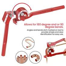 Pipe Flaring Kit Fuel Pipe Flare Repair Tool With Tube Bender And Cutter - Red - View 8