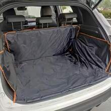 Heavy-Duty Non-Slip Car Dog Seat & Trunk Mat - Durable Kennel Pad Suitable For Cars, SUVs, Trucks - Back Seat & Cargo Area For Dogs During Travel - đen - Xem 3