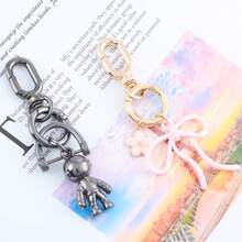 2pcs Swivel Clasps, Metal Lobster Claw Clasps With Keyring, For Keychain, DIY Crafts