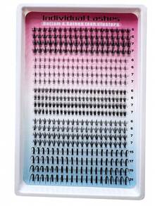 5款下睫毛簇嫁接睫毛，包括漫画风格睫毛簇、尖头睫毛簇、单根睫毛簇、下睫毛、轻盈下睫毛、6-21mm自然款睫毛簇，共416根，Calphdiar出品。 - C - 查看 10