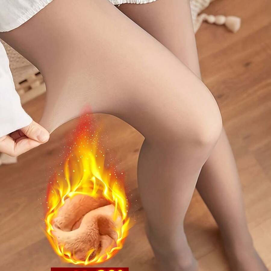 Home  Women's Warm Underwear Pants , One-Piece Soft Stretch Sheer Leggings , Anti-Slip & Scratch-Resistant , Fleece-Lined Thermal Tights With Extra Thick Plush , Lightweight Transparent Design With Comfortable Velvet Lining , Fashionable Winter Plush-Lined Pantyhose , Autumn-Winter , 25AW - 暖咖啡色 [羊毛內襯] 1 件裝 - 查看 1