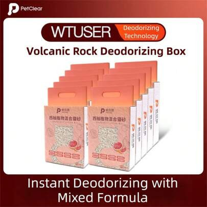 PC Petclear High Cost-Effective Grapefruit Plant-Based Tofu Cat Litter, Suitable For Kittens And Adult Cats, Strong Odor Control And Clumping, Low Dust Green Flushable Formula, Economical For Cat Owners, Highly Absorbent And Non-Stick, Cats Love The Plant-Based Tofu Blend, Natural Ingredients Gently Deodorize With Low Dust And No Powder, Providing Cats A Healthy And Comfortable Space