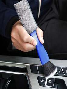 2-In-1 Easy To Use Car Cleaning Brush, Scratch-Free Bristles, Suitable For Cleaning Vents And Crevices, Essential Car Detailing Tool