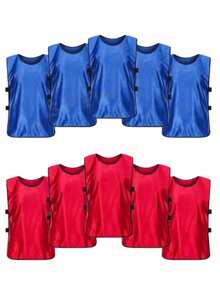 4件/套竞技训练服，运动训练服 - 团队竞技训练服，足球服，竞技训练背心，篮球，美式橄榄球，棒球队训练服 - 耐用、轻便、速干训练服，适合运动队和俱乐部团队建设及推广活动，篮球/美式橄榄球训练号码服 - 彩色 - 查看 5