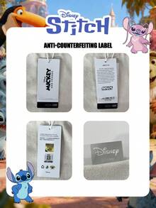 Disney 1 Pc Officially Licensed Stitch Pattern Women's Tote Bag, Cute Cartoon Handbag,Lightweight Adjustable Shoulder Strap Crossbody Bag,For Women/Girls/Students,Ideal For Daily/Outing/Holding Phone/Wallet And Small Essentials - Multicolor - View 3