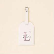 1 بطاقة تعريف حقيبة السفر مخصصة بالاسم الأولي [بطاقة تعريف حقيبة السفر مخصصة]، بطاقة تعريف حقيبة السفر من جلد البولي يوريثان بحرف من A إلى Z باللون الوردي | بطاقة تعريف حقيبة السفر مطبوعة بطراز رجعي أنيق، مناسبة للسفر، حقيبة السفر، هدية عيد الميلاد والزفاف، بطاقة تعريف حقيبة السفر مع بطاقة خصوصية، بطاقة تعريف حقيبة السفر والحقيبة الظهر المخصصة، بطاقة هدية، هدية سفر يدوية، هدية لوصيفة العروس - أبيض - مشاهدة 6