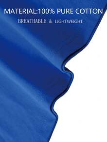 DOMO-KUN Patterned T-Shirt   (220g Cotton T-Shirt) Printed T-Shirt, Graphic Tee, Unisex T-Shirt, Casual And Comfortable, Men's Cotton T-Shirt. Interesting Pattern T-Shirts, Street Life, Home Leisure, Friends Gathering,Graphic Tees Men - Màu xanh lam - Xem 8