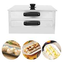 HOHOBLA LOYALHEARTDY-BTG 2 Layer Manual Cantonese Rice Noodle Rolls Machine Stainless Steel Food Steamer - Default - View 8