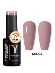 YOKEFELLOW 凝胶指甲油，10毫升，粉色、棕色、珊瑚色、橙色、焦糖色，卡纳莱色系，可卸除，UV/LED灯，适用于美甲沙龙和DIY美甲。 - 彩色 - 查看 9