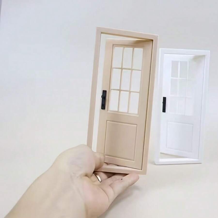 1 cánh cửa gỗ mini có cơ chế mở - Cửa nhà búp bê tỉ lệ 1:12, phụ kiện thu nhỏ cho nhà búp bê, vườn cổ tích, trang trí văn phòng, trang trí phòng, trang trí nhà cửa, trang trí tiệc, mô hình phong cảnh, món quà hoàn hảo cho năm mới, ngày Valentine, sinh nhật. - Nhiều màu - Xem 1