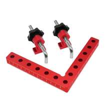 3 件套木工直角夹具，铝合金直角定位尺，直角夹钳组合工具，140mm 90°定位块，高度尺木工工具，精密角度固定工具，用于橱柜制作、家具组装和 DIY 木工项目 - 彩色 - 查看 12