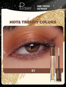 Pudaier 亮泽睫毛膏 - 防水、防晕染、珠光妆效、浓密纤长、持久12小时 - #01 - 查看 2