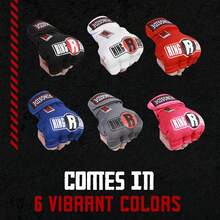 Ringside Envoltura para Guante, Gel Que Absorbe Impactos, Muay Thai, MMA, Kickboxing, Boxeo - Rojo - Ver 5