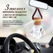 FORMBO 2pcs/Set 2026 New Flameless Car Diffuser, 8ml, Convenient Hanging On Car Air Vent Or Rearview Mirror, Adjustable Position, Suitable For Various Car Models, Also Applicable For Wardrobe, Entrance, Handbag And Other Spaces - Multi Scents - View 5