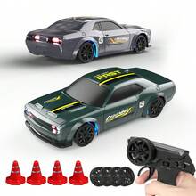 1:43 Scale RC Drift Car 2.4GHz Remote Control Drift Vehicle Features An Alloy Chassis And Realistic Racing Design Equipped With LED Lights And Drift Tires Smartphone Remote Control Operation Competitive Racing Toy Car The Perfect Birthday Gift For Boys And Girls - Multicolor - View 2