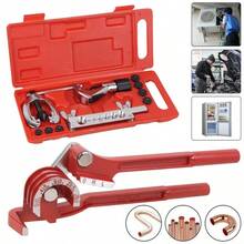 Pipe Flaring Kit Fuel Pipe Flare Repair Tool With Tube Bender And Cutter - Red - View 2