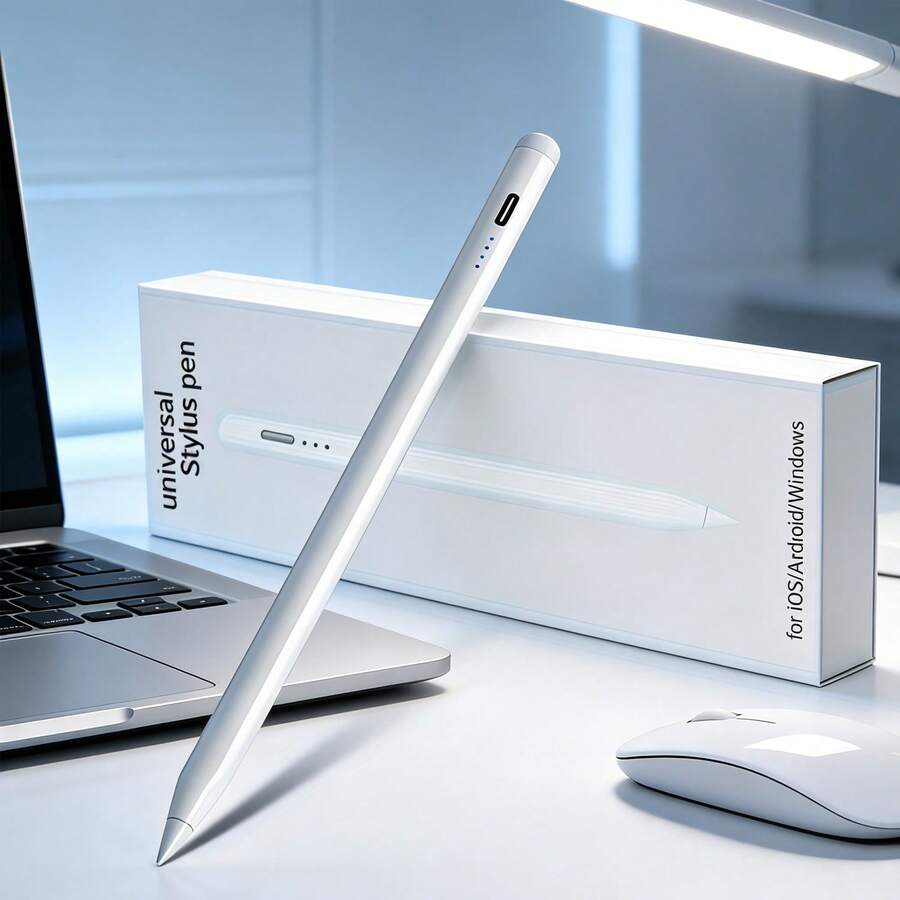 1pc Universal Capacitive Touch Pen, Magnetic High Precision High Sensitivity Screen Stylus Pen, Compatible With IOS/Android/HarmonyOS, Fits All Smartphones And Tablets