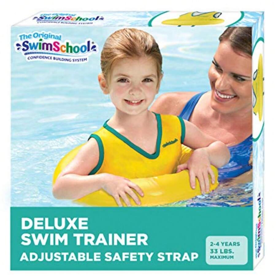 CYPNSwimSchool Entrenador de natación de lujo Chaleco de natación resistente para niños pequeños Cómodo diseño de ajuste de suéter con asiento de ajustable AmarilloFashion - 219611772 - Ver 1