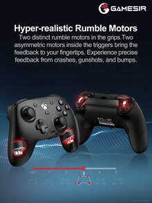 GameSir G7 HE Wired Game Controller, Compatible With Series X/S, One X/S, Win 10/11 And Steam PC, Equipped With Hall Effect Joysticks And Analog Triggers, 4 Asymmetric Vibration Motors, 2 Mappable Advanced Buttons, Customizable Software, Magnetic Detachable Faceplate. - G7 - View 7