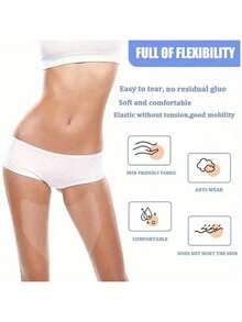 10/1pc Set Thigh Chafing Guards, Transparent Invisible Anti-Chafing Thigh Bands, Waterproof Adhesive Pads, Breathable, Unisex, Waist Strap, Adhesive Pads, V-Shaped Thigh Pads, Invisible Anti-Sweat, Anti-Friction, Leg Protection, Pressure Relief, Multi-Purpose Thigh Pads - Multicolor - View 5